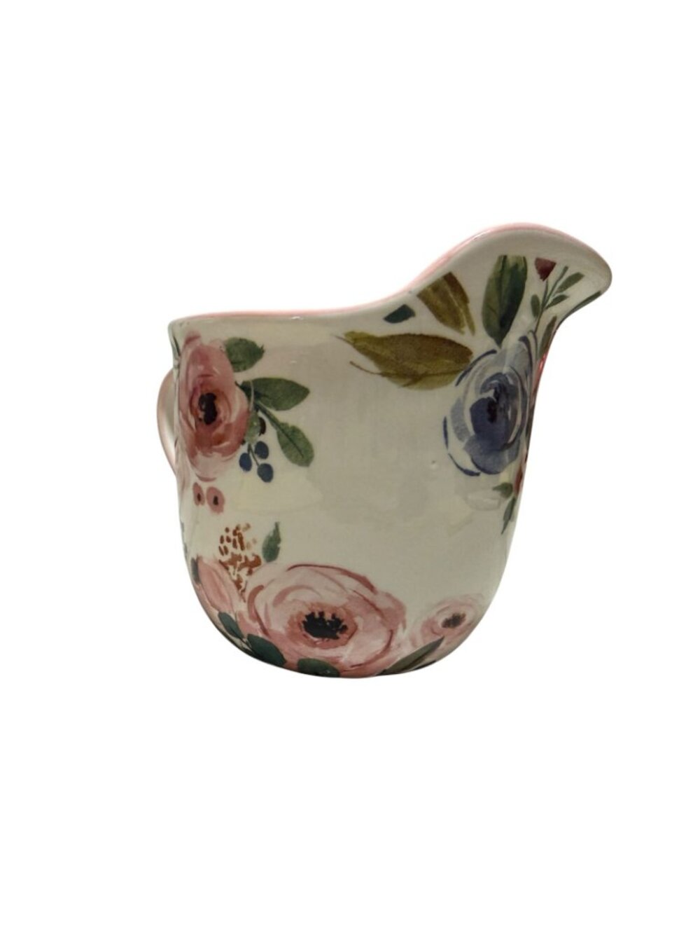 Blessed Beyond Measure Floral Ceramic 4 Cup Measuring Cup Mixing Bowl Roses - Picture 4 of 10
